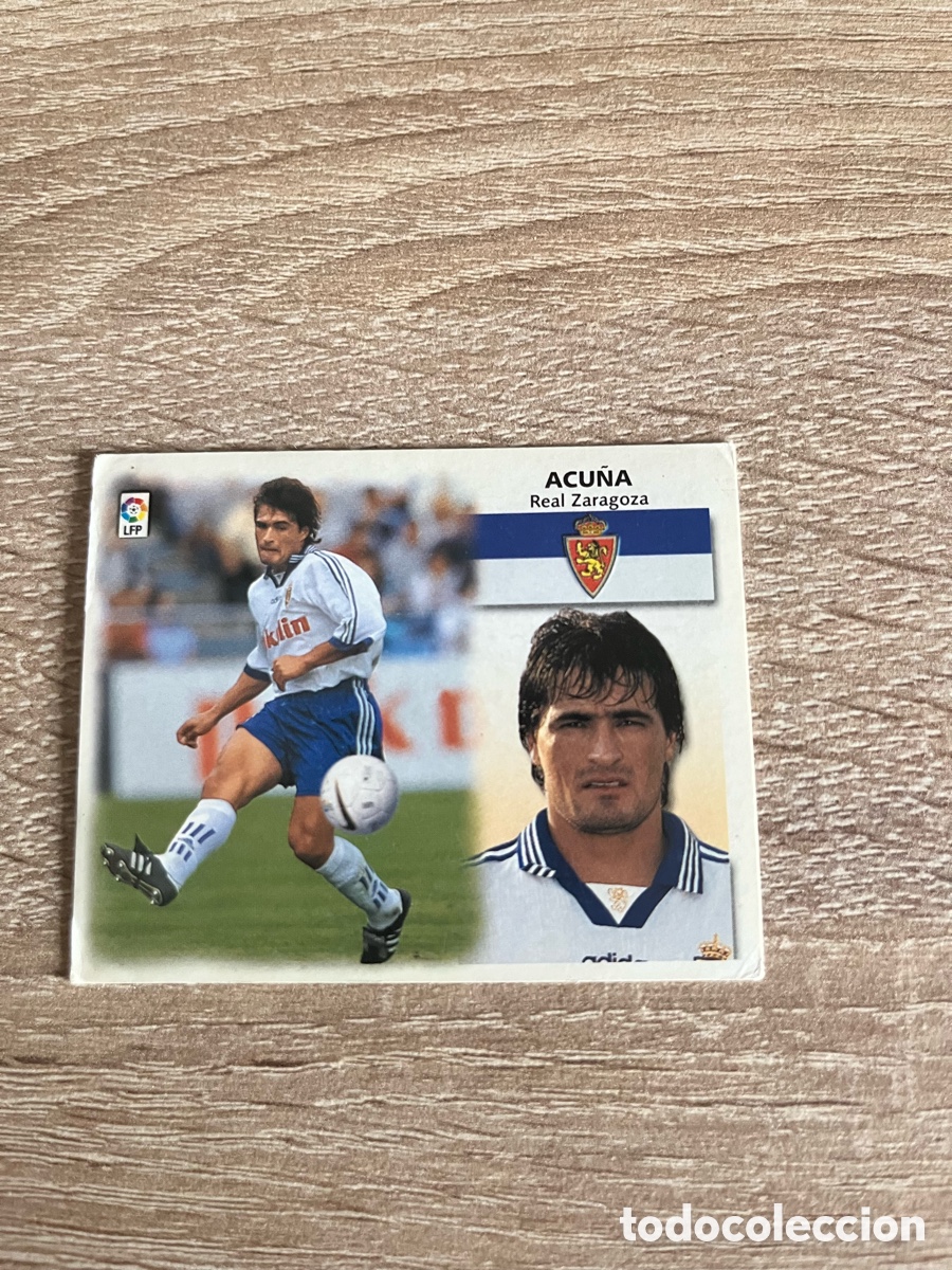Cromos de f&uacute;tbol: ACU&Ntilde;A LIGA ESTE EDICIONES ESTE 1999 2000 99 00 REAL ZARAGOZA