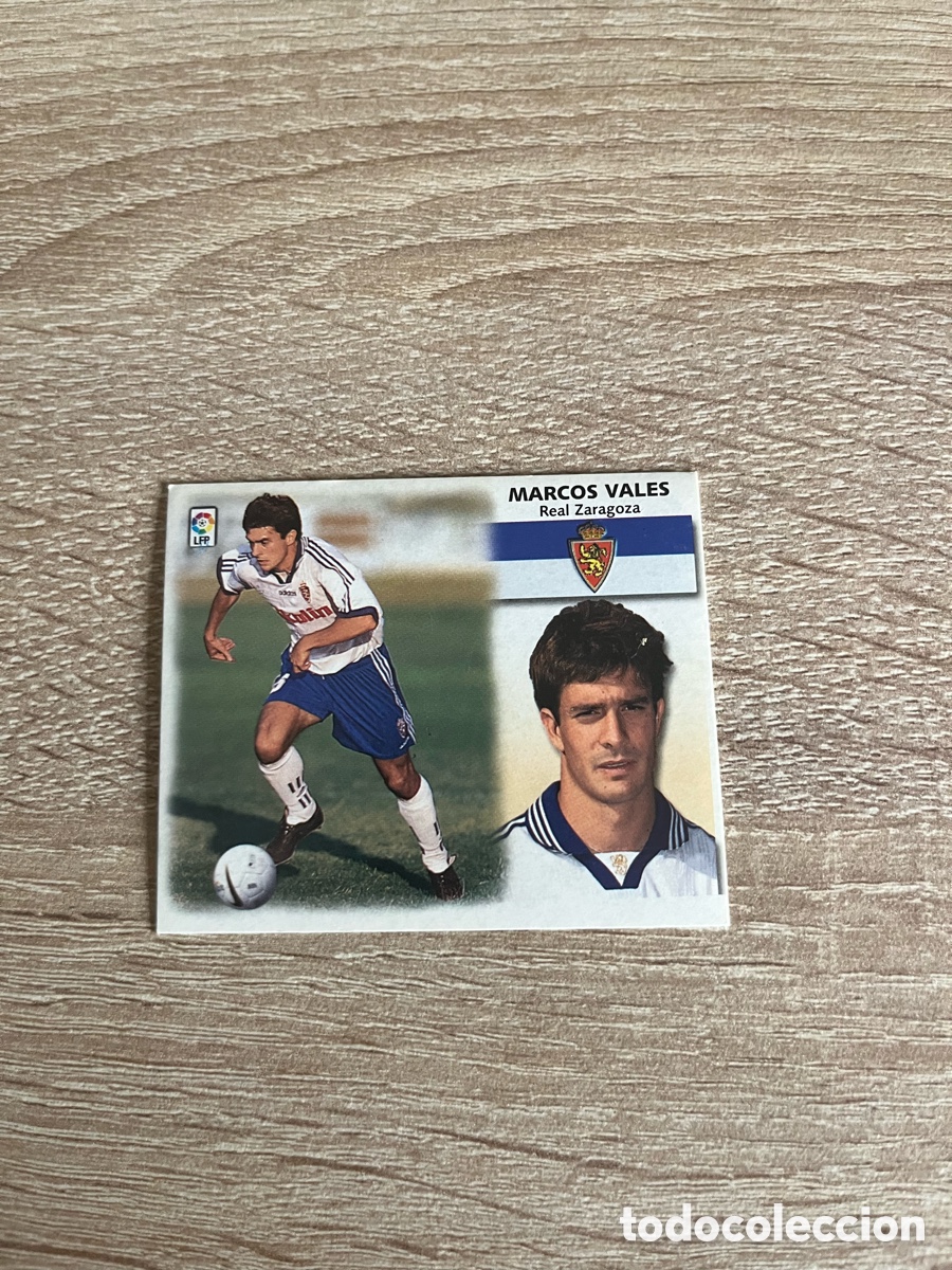 Cromos de f&uacute;tbol: MARCOS VALES LIGA ESTE EDICIONES ESTE 1999 2000 99 00 REAL ZARAGOZA