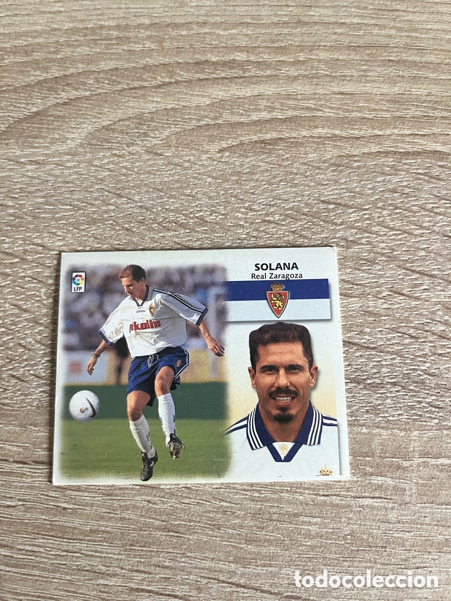 Cromos de f&uacute;tbol: SOLANA LIGA ESTE EDICIONES ESTE 1999 2000 99 00 REAL ZARAGOZA
