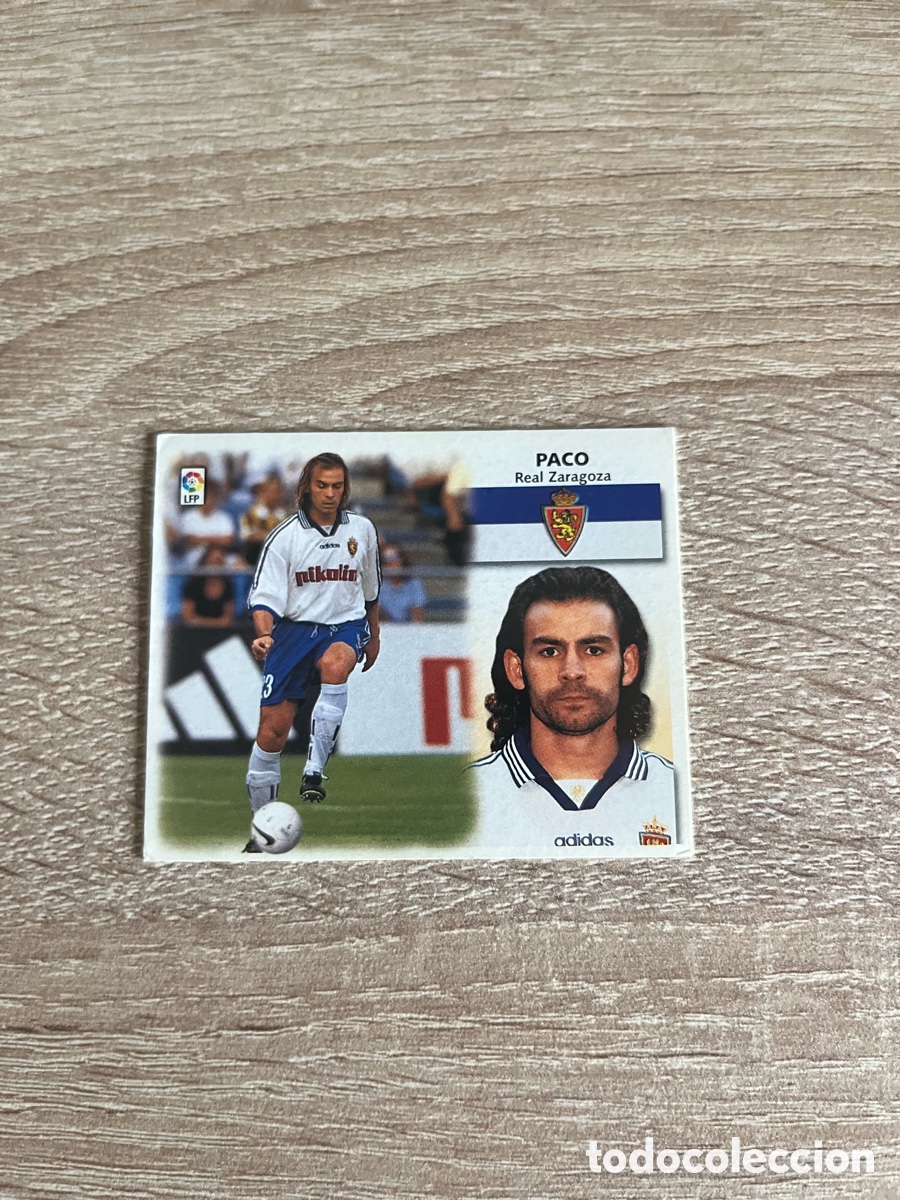 Cromos de f&uacute;tbol: PACO LIGA ESTE EDICIONES ESTE 1999 2000 99 00 REAL ZARAGOZA