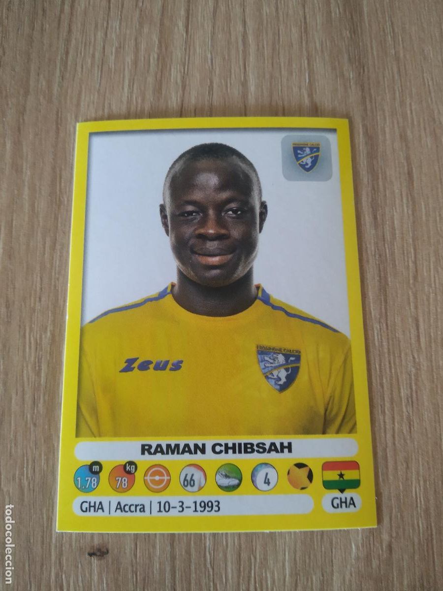 Cromos de f&uacute;tbol: 186 RAMAN CHIBSAH FROSINONE CROMO FUTBOL PANINI LIGA ITALIA 18-19 CALCIATORI 2018-2019