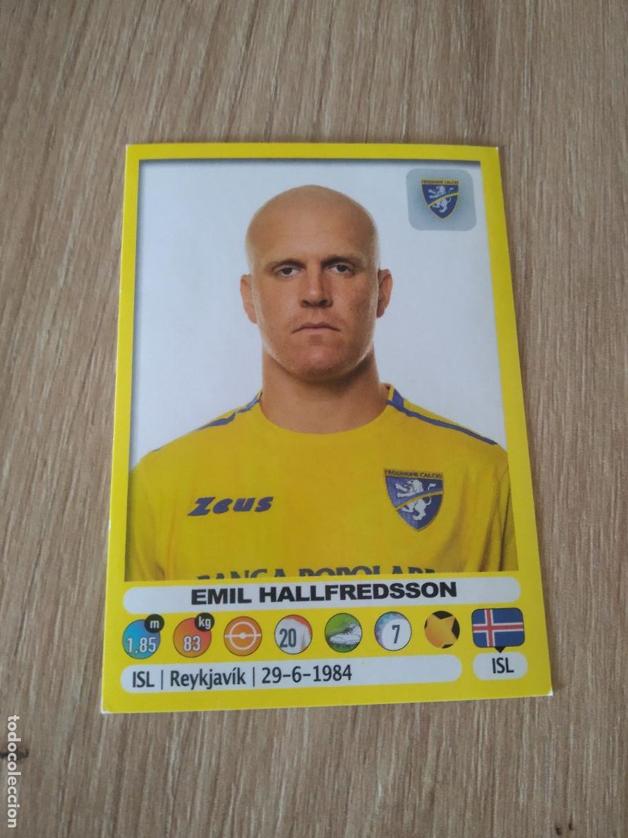 Cromos de f&uacute;tbol: 187 EMIL HALLFREDSSON FROSINONE CROMO FUTBOL PANINI LIGA ITALIA 18-19 CALCIATORI 2018-2019