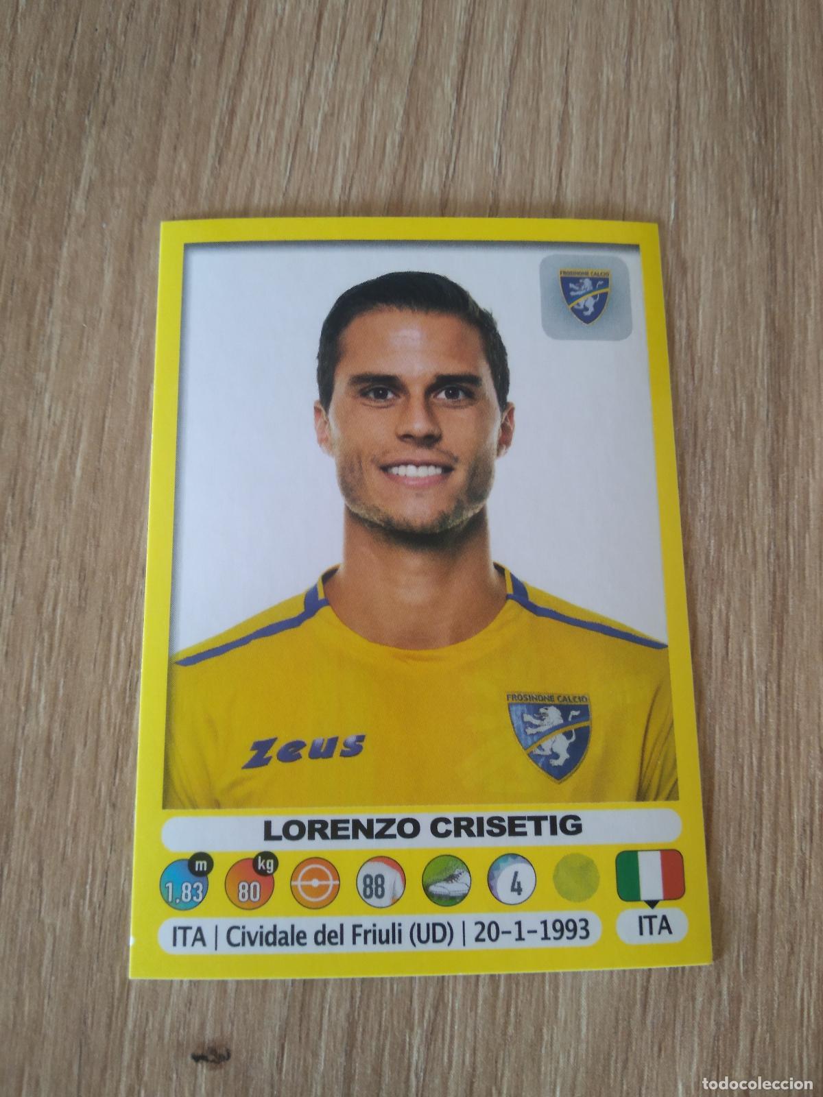 Cromos de f&uacute;tbol: 188 LORENZO CRISETIG FROSINONE CROMO FUTBOL PANINI LIGA ITALIA 18-19 CALCIATORI 2018-2019
