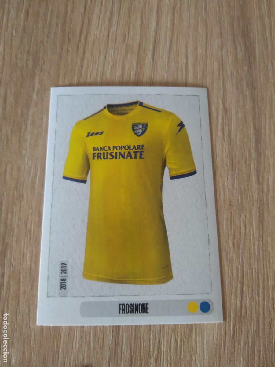 Cromos de f&uacute;tbol: 197 CAMISETA FROSINONE CROMO FUTBOL PANINI LIGA ITALIA 18-19 CALCIATORI 2018-2019