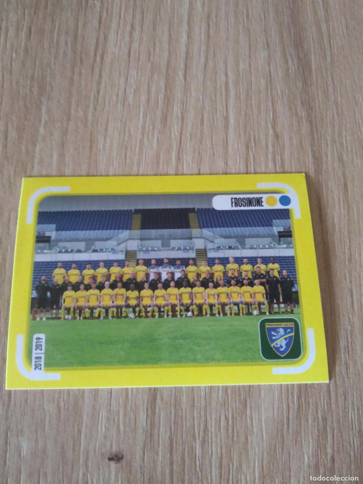 Cromos de f&uacute;tbol: 199 EQUIPO PLANTILLA FROSINONE CROMO FUTBOL PANINI LIGA ITALIA 18-19 CALCIATORI 2018-2019