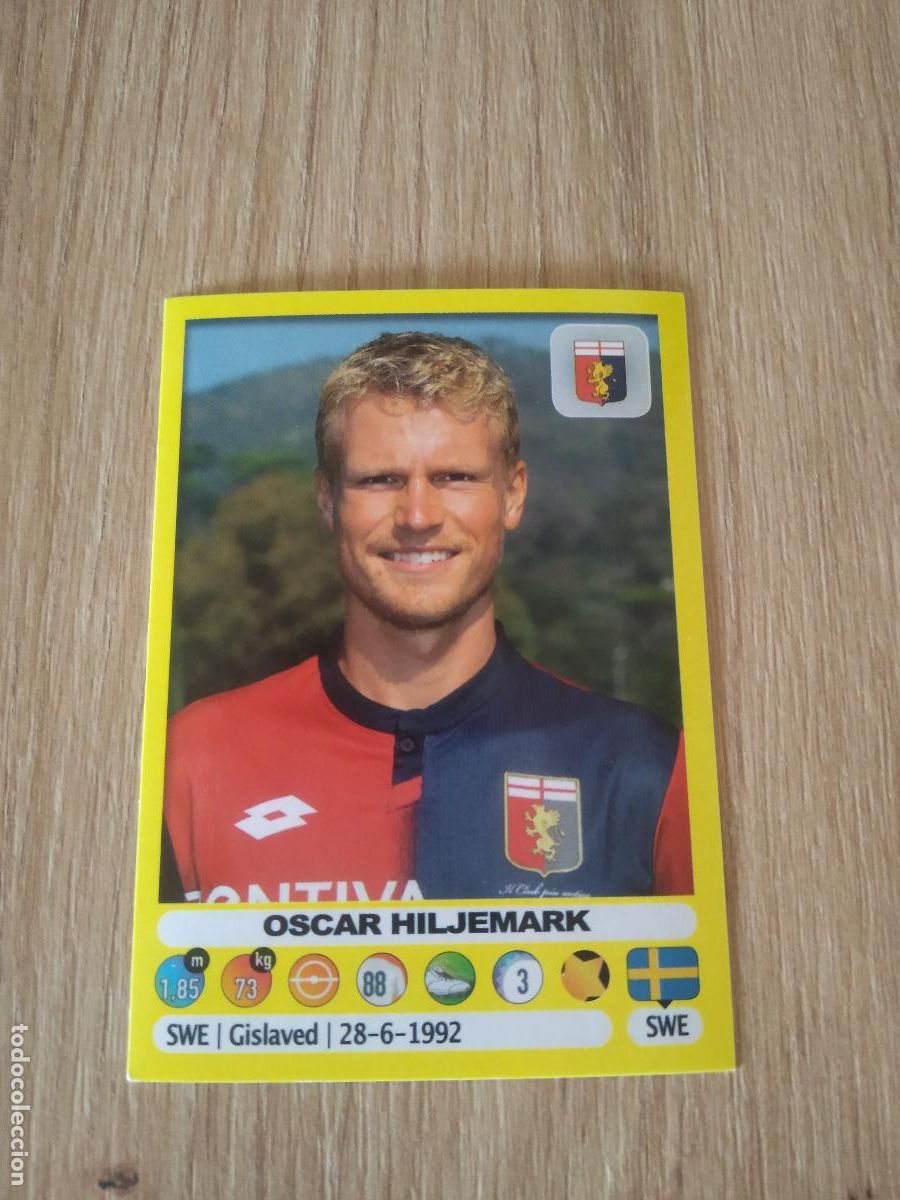 Cromos de f&uacute;tbol: 217 OSCAR HILJEMARK GENOA CROMO FUTBOL PANINI LIGA ITALIA 18-19 CALCIATORI 2018-2019