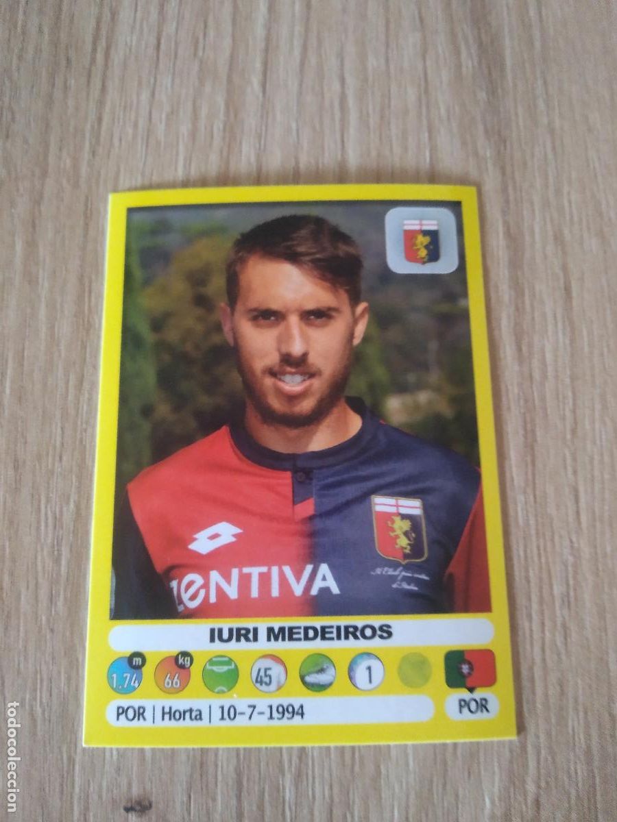 Cromos de f&uacute;tbol: 219 IURI MEDEIROS GENOA CROMO FUTBOL PANINI LIGA ITALIA 18-19 CALCIATORI 2018-2019