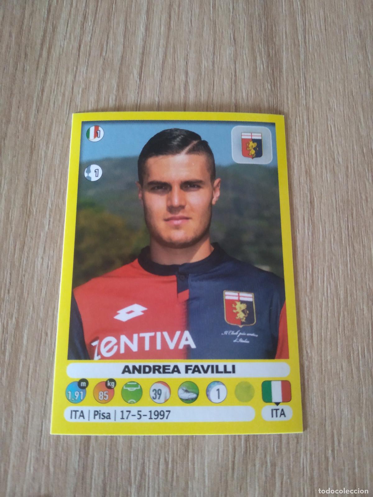 Cromos de f&uacute;tbol: 223 ANDREA FAVILLI GENOA CROMO FUTBOL PANINI LIGA ITALIA 18-19 CALCIATORI 2018-2019