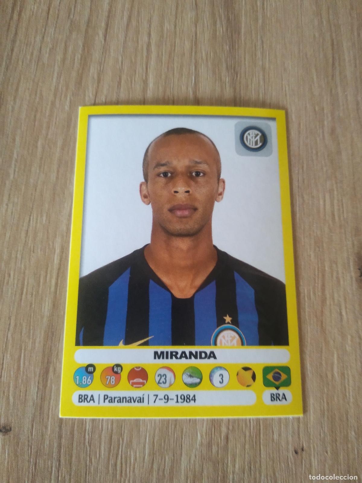Cromos de f&uacute;tbol: 233 MIRANDA INTER MILAN CROMO FUTBOL PANINI LIGA ITALIA 18-19 CALCIATORI 2018-2019