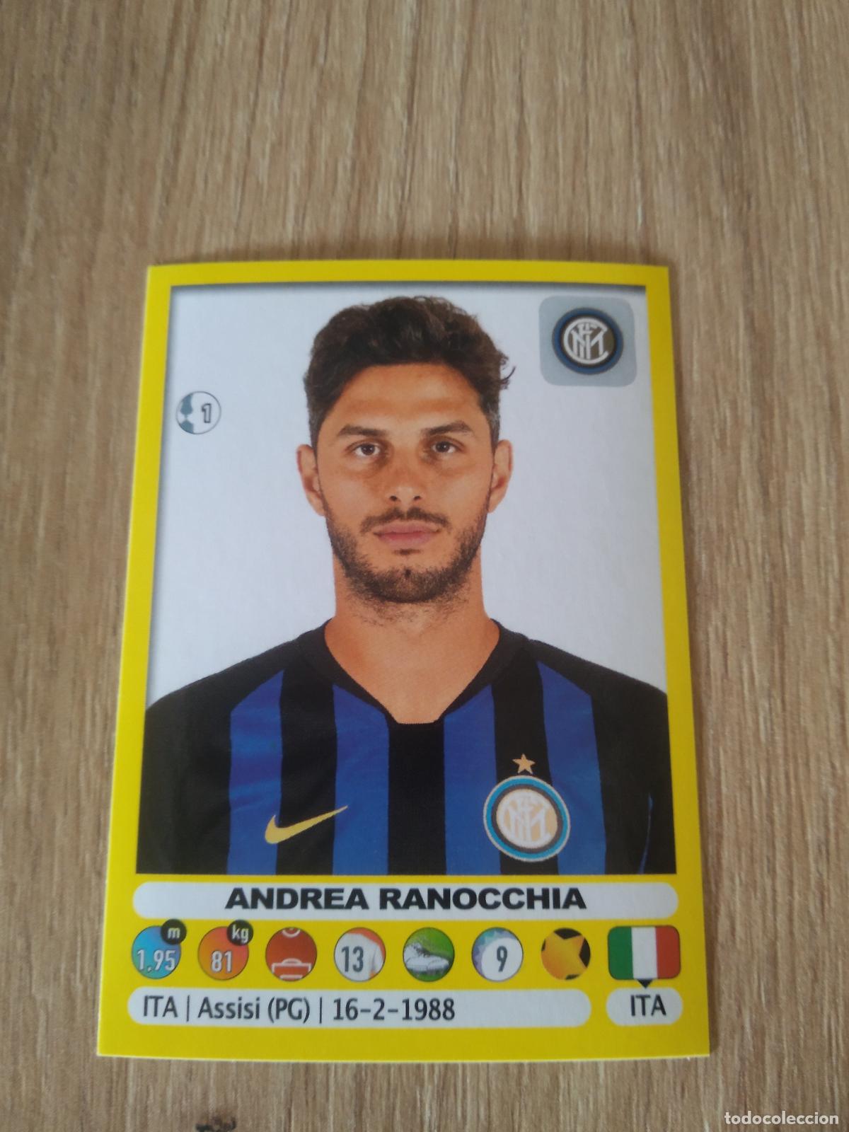 Cromos de f&uacute;tbol: 234 ANDREA RANOCCHIA INTER MILAN CROMO FUTBOL PANINI LIGA ITALIA 18-19 CALCIATORI 2018-2019