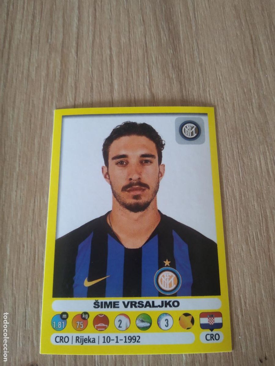 Cromos de f&uacute;tbol: 235 SIME VRSALJKO INTER MILAN CROMO FUTBOL PANINI LIGA ITALIA 18-19 CALCIATORI 2018-2019