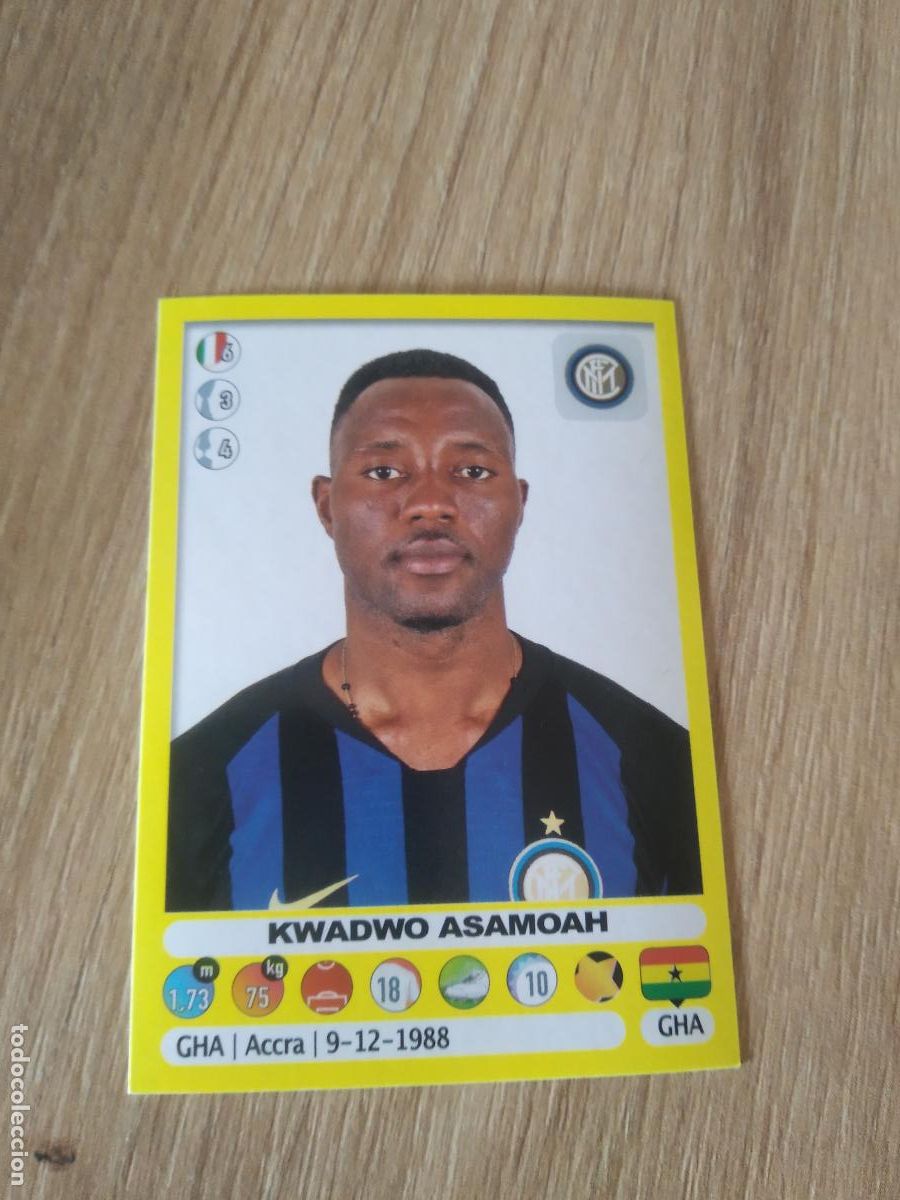 Cromos de f&uacute;tbol: 240 KWADWO ASAMOAH INTER MILAN CROMO FUTBOL PANINI LIGA ITALIA 18-19 CALCIATORI 2018-2019