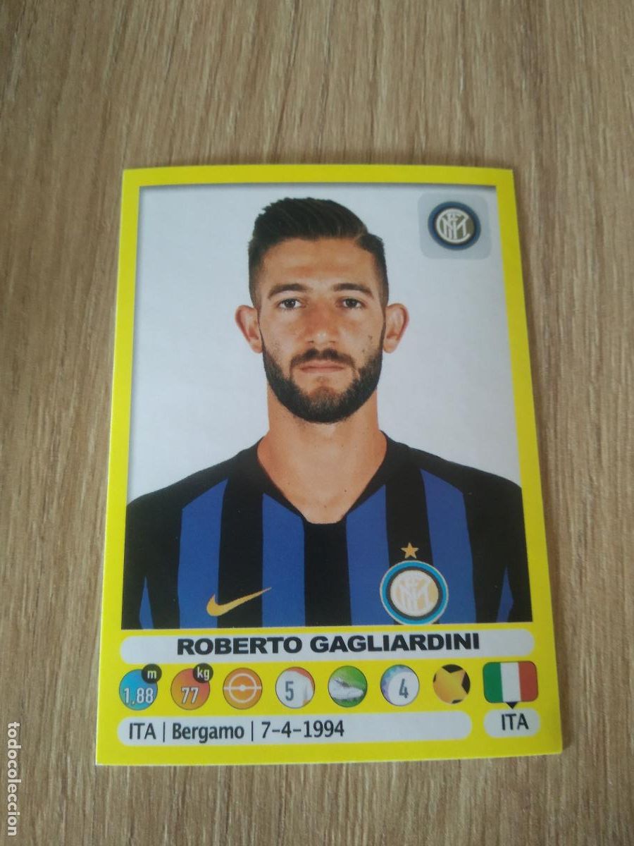Cromos de f&uacute;tbol: 242 ROBERTO GAGLIARDINI INTER MILAN CROMO FUTBOL PANINI LIGA ITALIA 18-19 CALCIATORI 2018-2019