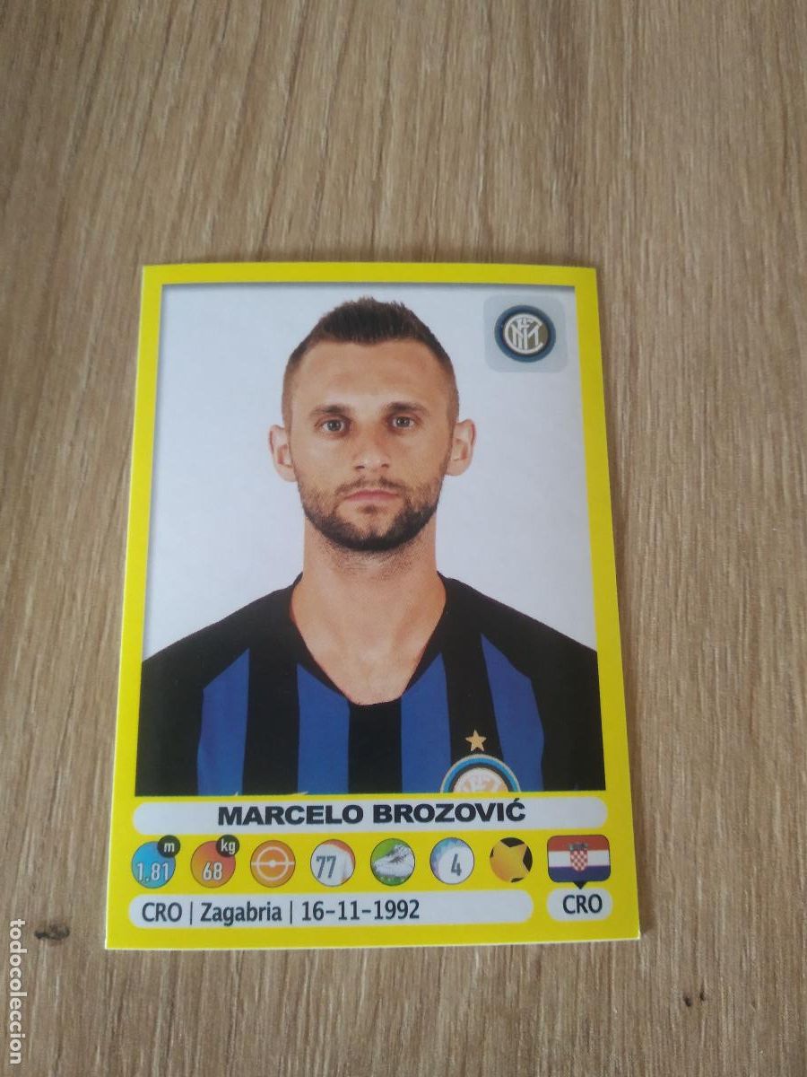 Cromos de f&uacute;tbol: 244 MARCELO BROZOVIC INTER MILAN CROMO FUTBOL PANINI LIGA ITALIA 18-19 CALCIATORI 2018-2019