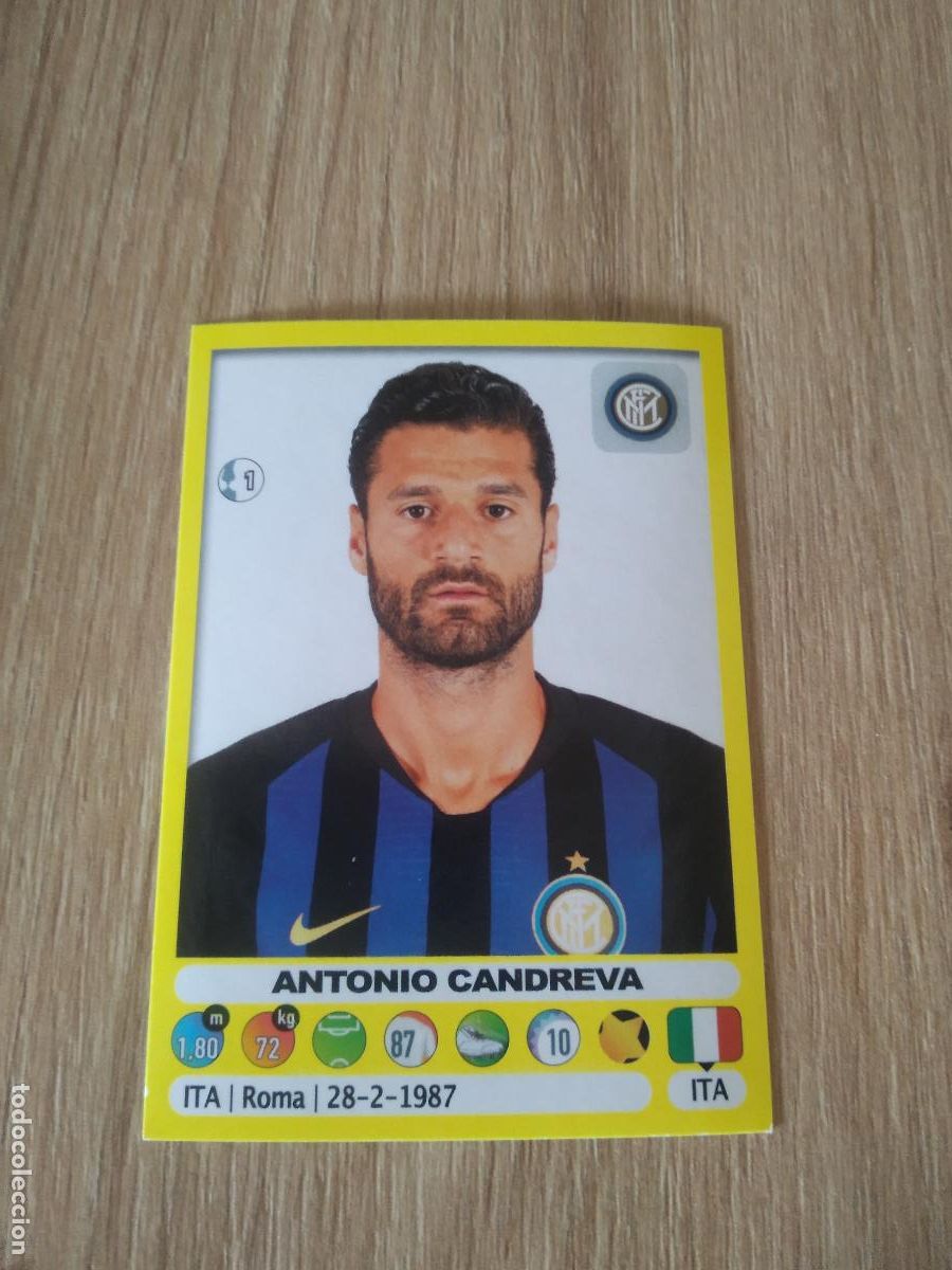 Cromos de f&uacute;tbol: 247 ANTONIO CANDREVA INTER MILAN CROMO FUTBOL PANINI LIGA ITALIA 18-19 CALCIATORI 2018-2019
