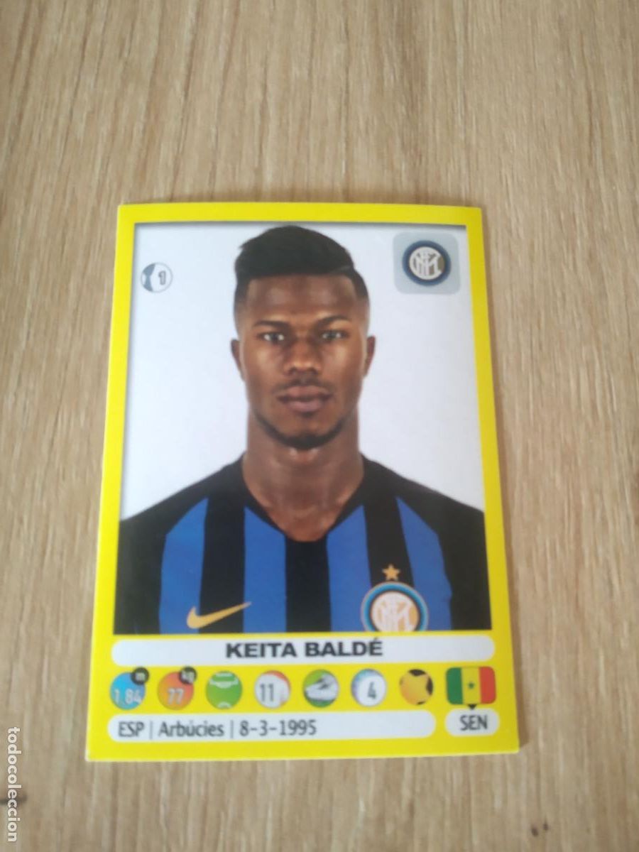 Cromos de f&uacute;tbol: 250 KEITA BALDE INTER MILAN CROMO FUTBOL PANINI LIGA ITALIA 18-19 CALCIATORI 2018-2019