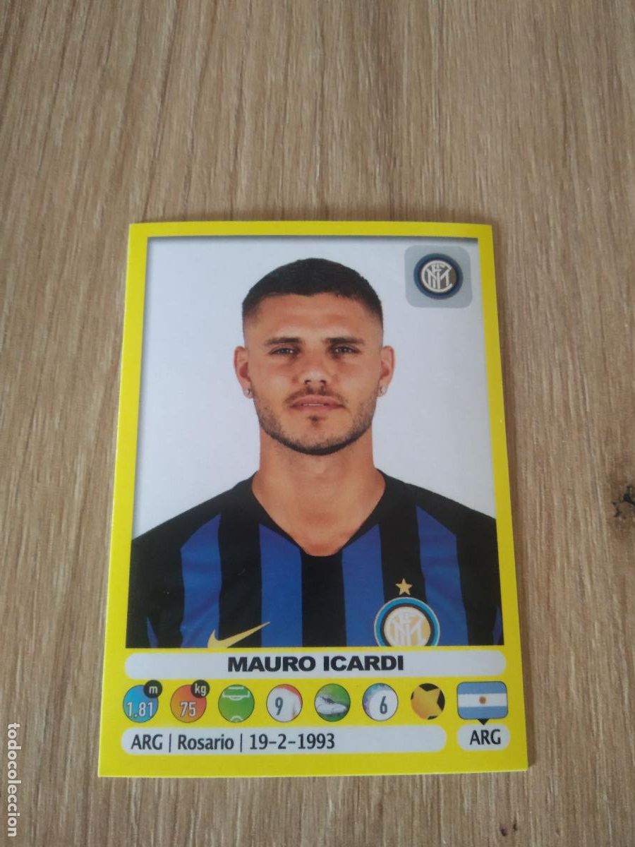 Cromos de f&uacute;tbol: 252 MAURO ICARDI INTER MILAN CROMO FUTBOL PANINI LIGA ITALIA 18-19 CALCIATORI 2018-2019