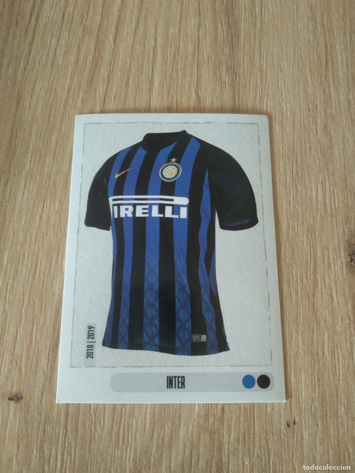 Cromos de f&uacute;tbol: 253 CAMISETA INTER MILAN CROMO FUTBOL PANINI LIGA ITALIA 18-19 CALCIATORI 2018-2019