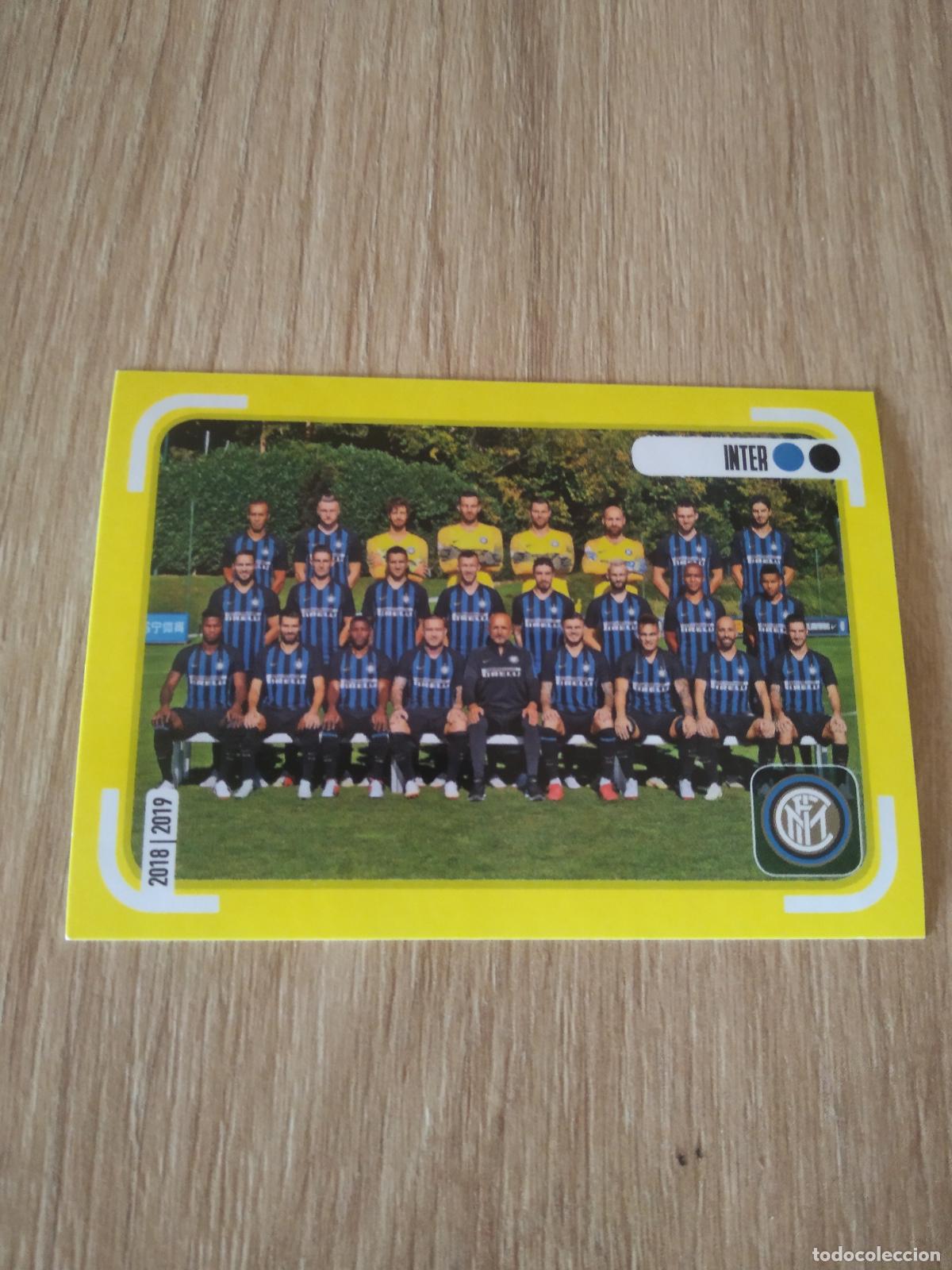 Cromos de f&uacute;tbol: 255 EQUIPO PLANTILLA INTER MILAN CROMO FUTBOL PANINI LIGA ITALIA 18-19 CALCIATORI 2018-2019