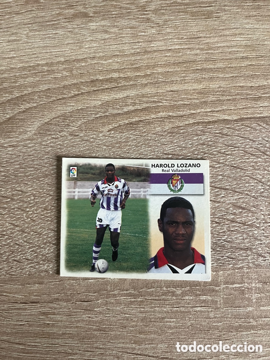 Cromos de f&uacute;tbol: HAROLD LOZANO LIGA ESTE EDICIONES ESTE 1999 2000 99 00 REAL VALLADOLID