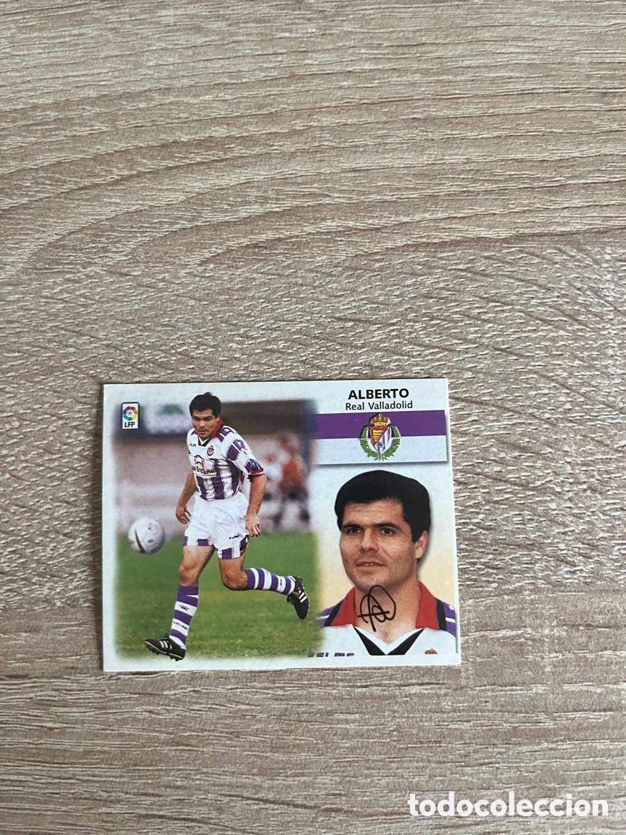 Fu&szlig;ball-Sticker: ALBERTO LIGA ESTE EDICIONES ESTE 1999 2000 99 00 REAL VALLADOLID