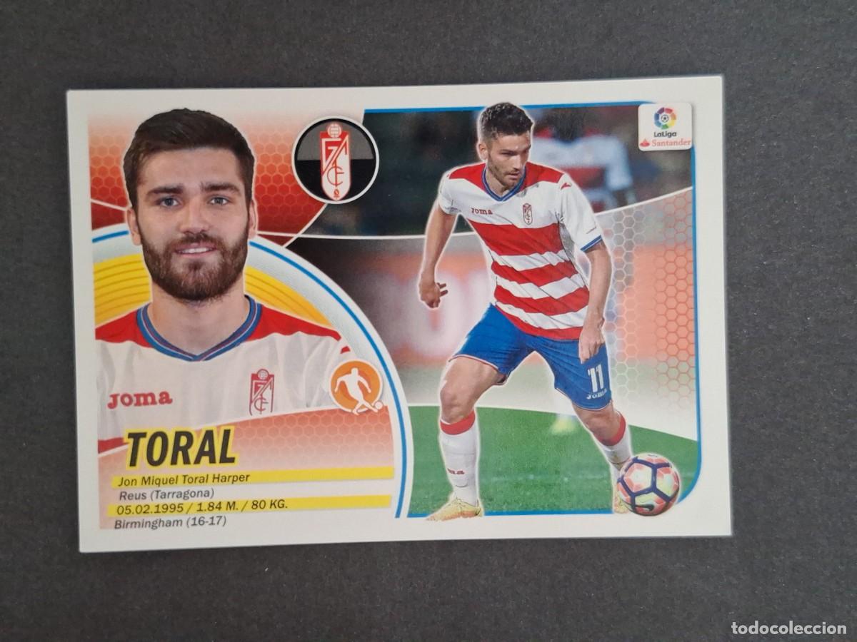 Cromos de f&uacute;tbol: L3 TORAL GRANADA C. F. COLOCA LIGA ESTE 2016 2017 16 17 NUNCA PEGADO SIN PEGAR