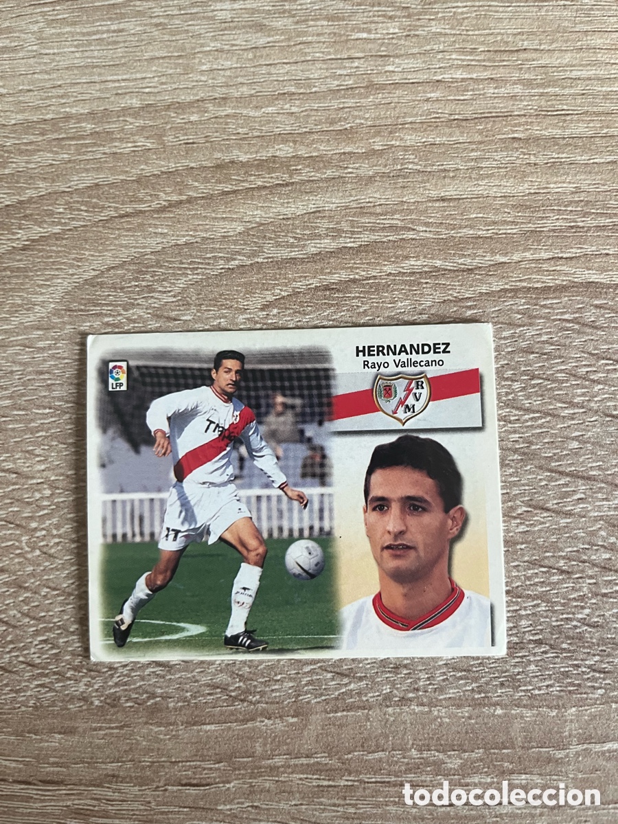 Cromos de f&uacute;tbol: HERN&Aacute;NDEZ LIGA ESTE EDICIONES ESTE 1999 2000 99 00 RAYO VALLECANO