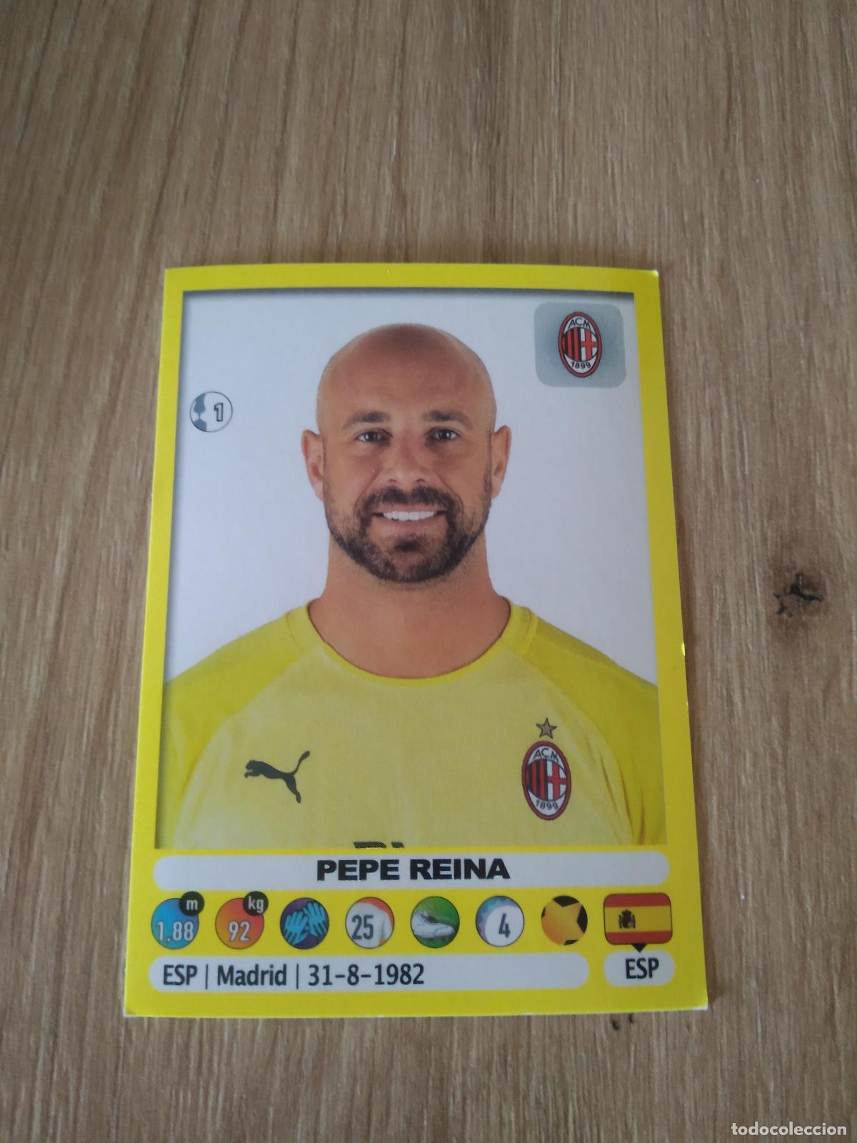Cromos de f&uacute;tbol: 314 PEPE REINA AC MILAN CROMO FUTBOL PANINI LIGA ITALIA 18-19 CALCIATORI 2018-2019