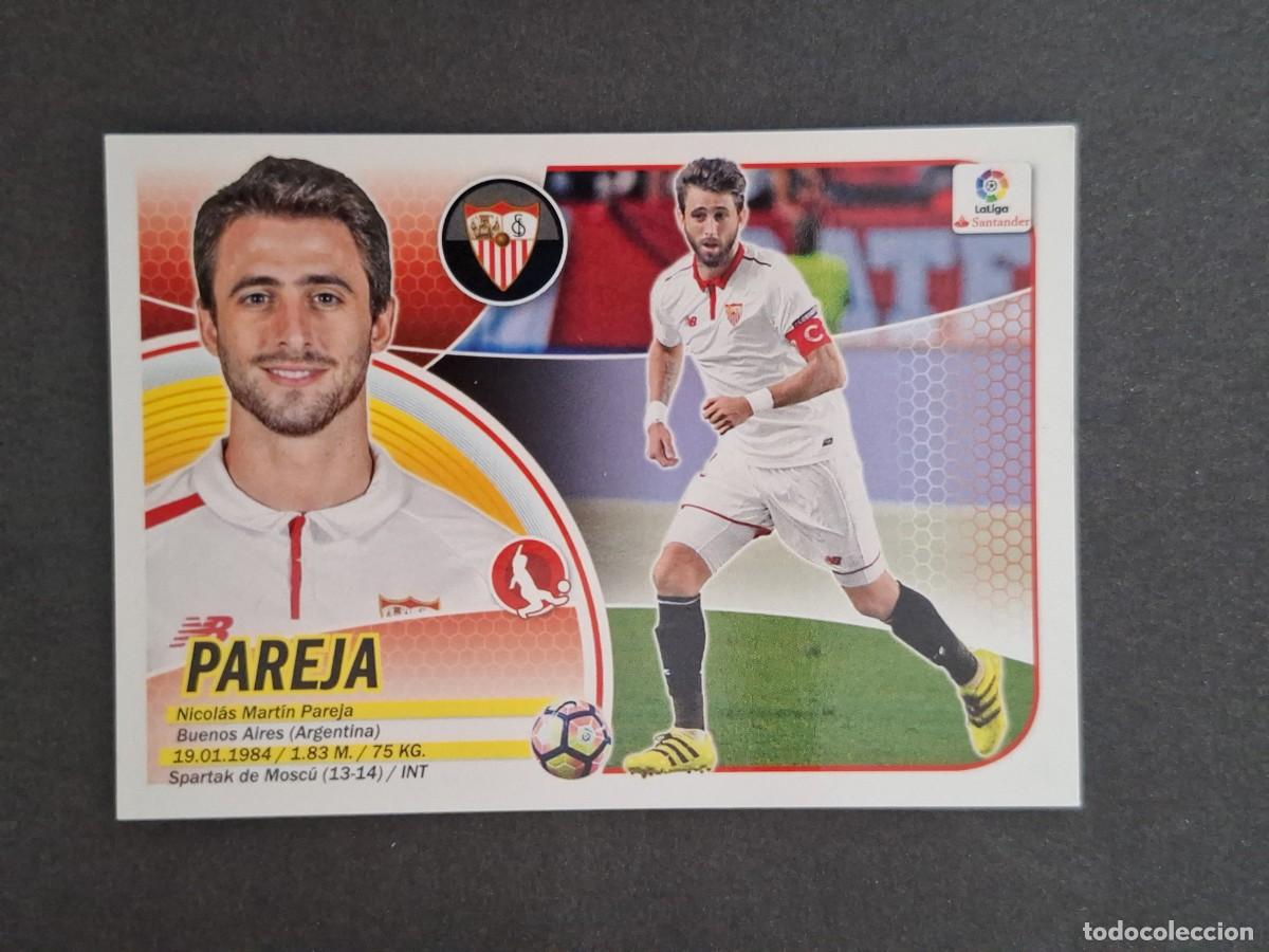 Cromos de f&uacute;tbol: L3 PAREJA SEVILLA F. C. COLOCA LIGA ESTE 2016 2017 16 17 NUNCA PEGADO SIN PEGAR