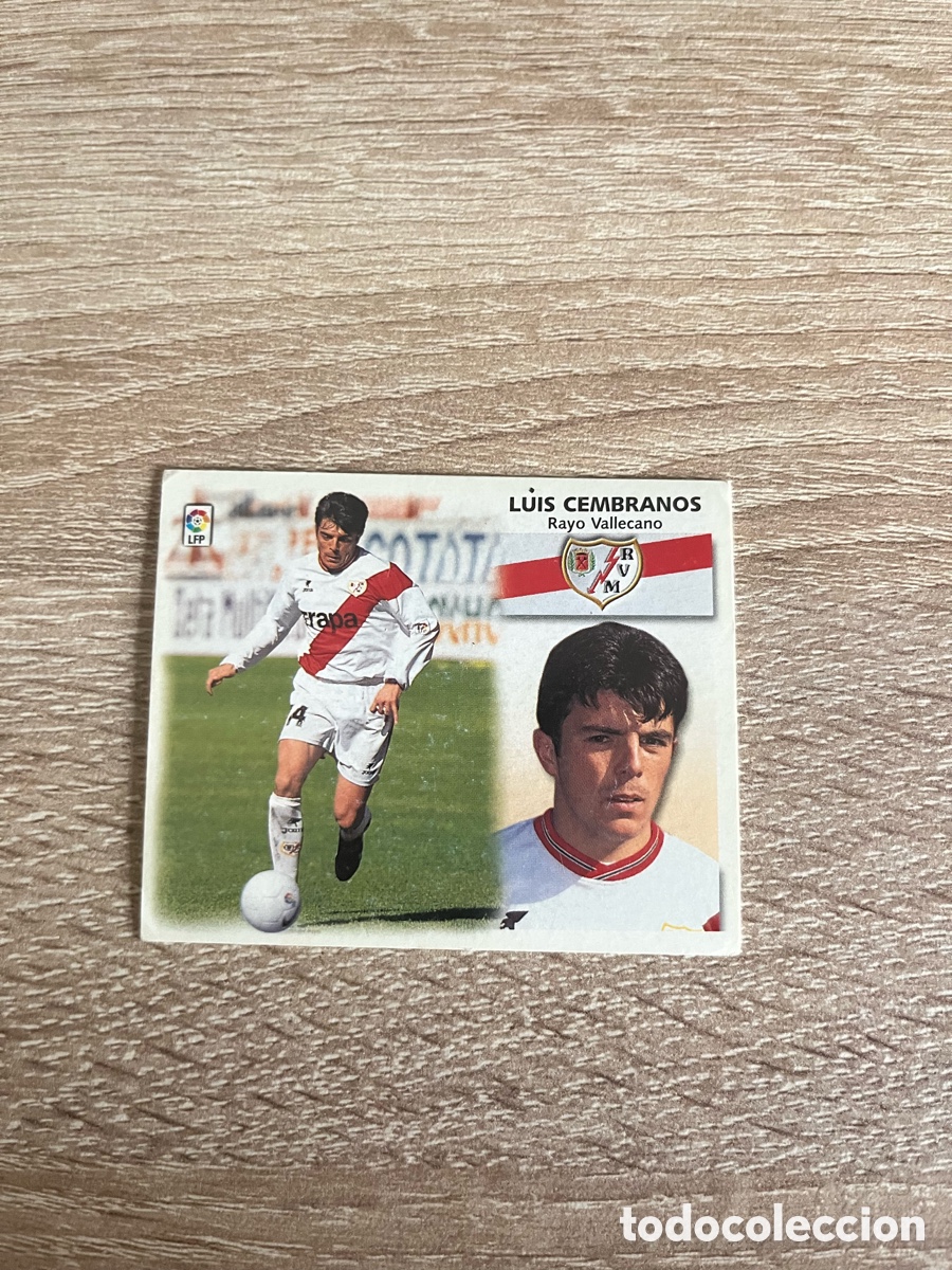 Cromos de f&uacute;tbol: LUIS CEMBRANOS LIGA ESTE EDICIONES ESTE 1999 2000 99 00 RAYO VALLECANO