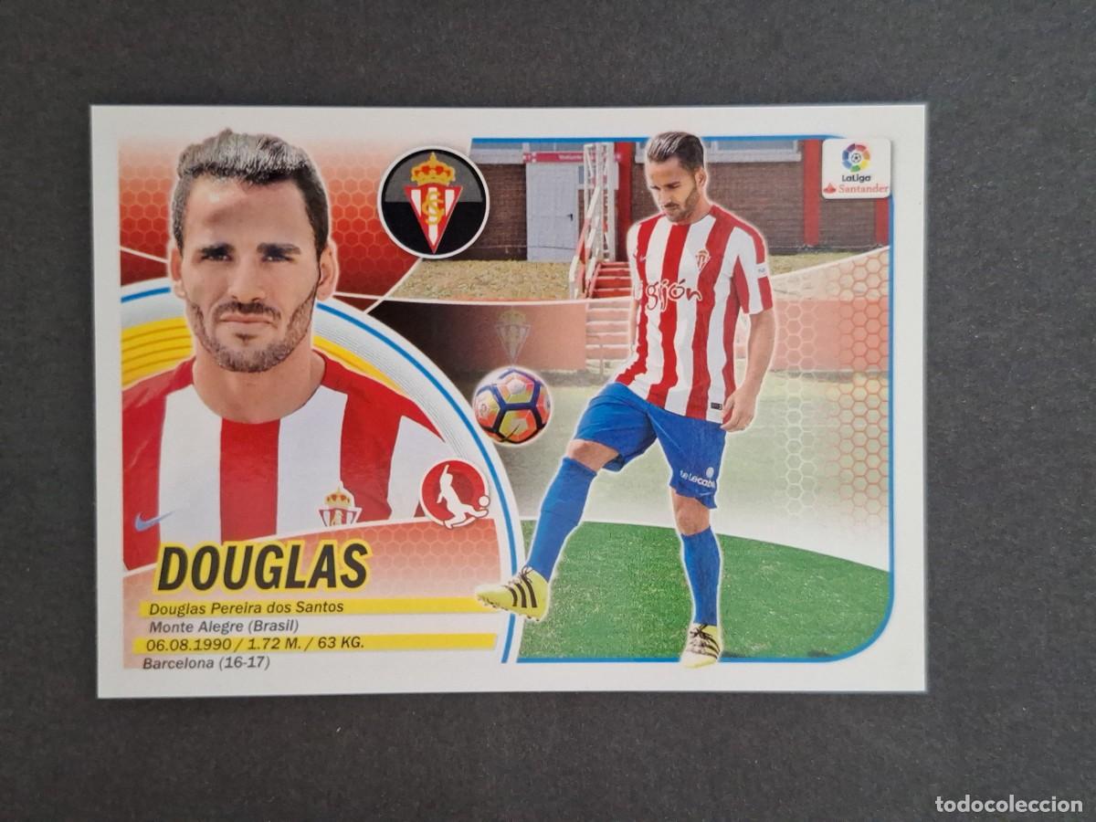 Cromos de f&uacute;tbol: L3 DOUGLAS SPORTING DE GIJON COLOCA LIGA ESTE 2016 2017 16 17 NUNCA PEGADO SIN PEGAR