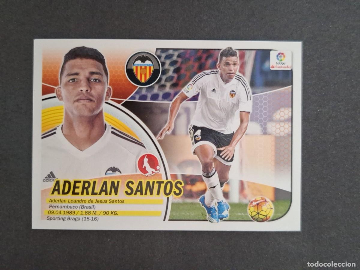 Cromos de f&uacute;tbol: L3 ADERLAN SANTOS VALENCIA C. F. COLOCA LIGA ESTE 2016 2017 16 17 NUNCA PEGADO SIN PEGAR