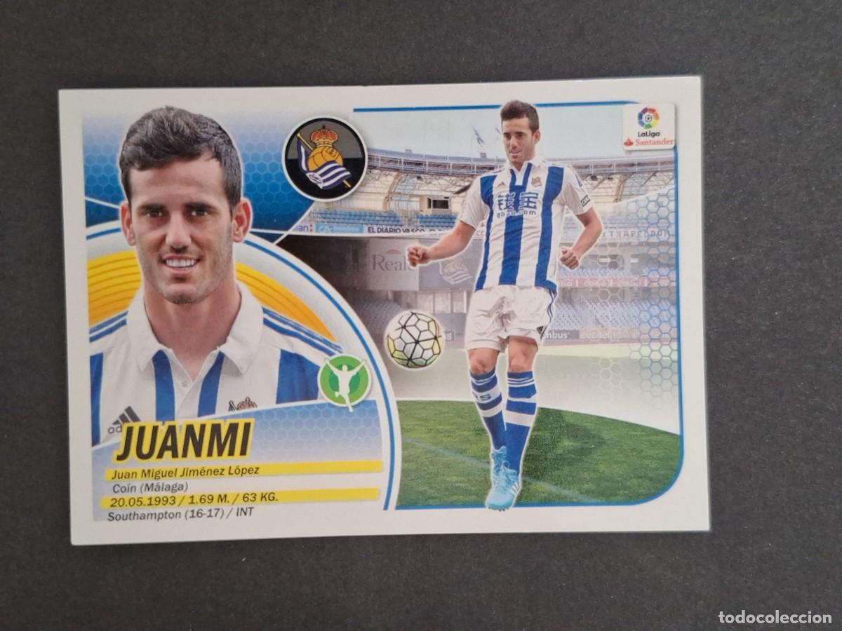 Cromos de f&uacute;tbol: L3 JUANMI REAL SOCIEDAD FICHAJE 1 LIGA ESTE 2016 2017 16 17 NUNCA PEGADO SIN PEGAR
