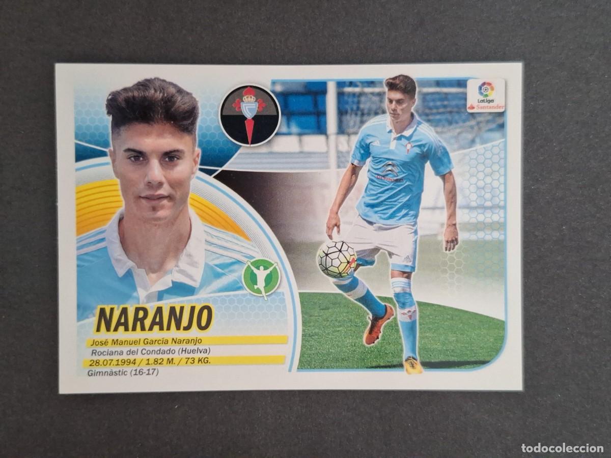 Cromos de f&uacute;tbol: L3 NARANJO CELTA DE VIGO FICHAJE 3 LIGA ESTE 2016 2017 16 17 NUNCA PEGADO SIN PEGAR