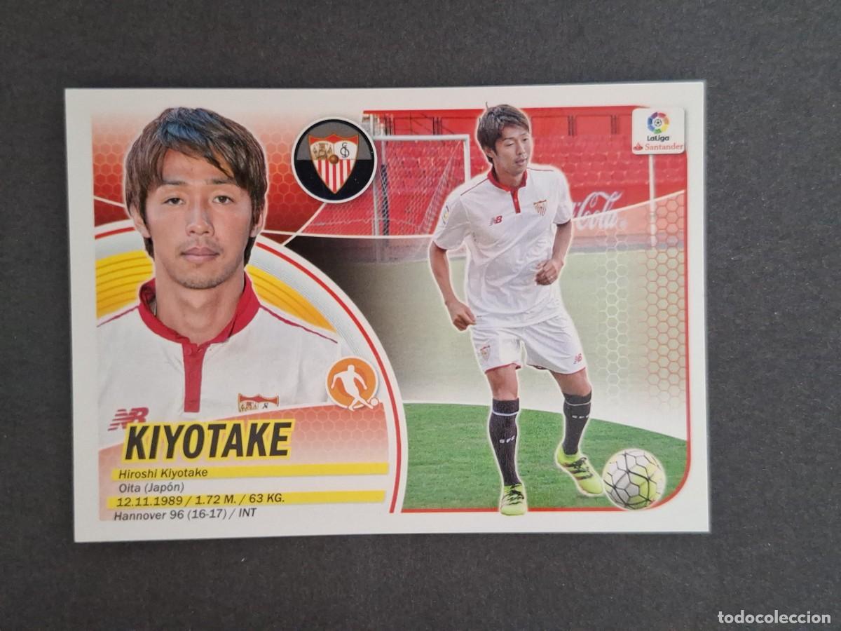 Cromos de f&uacute;tbol: L3 KIYOTAKE MALAGA C. F. FICHAJE 5 LIGA ESTE 2016 2017 16 17 NUNCA PEGADO SIN PEGAR