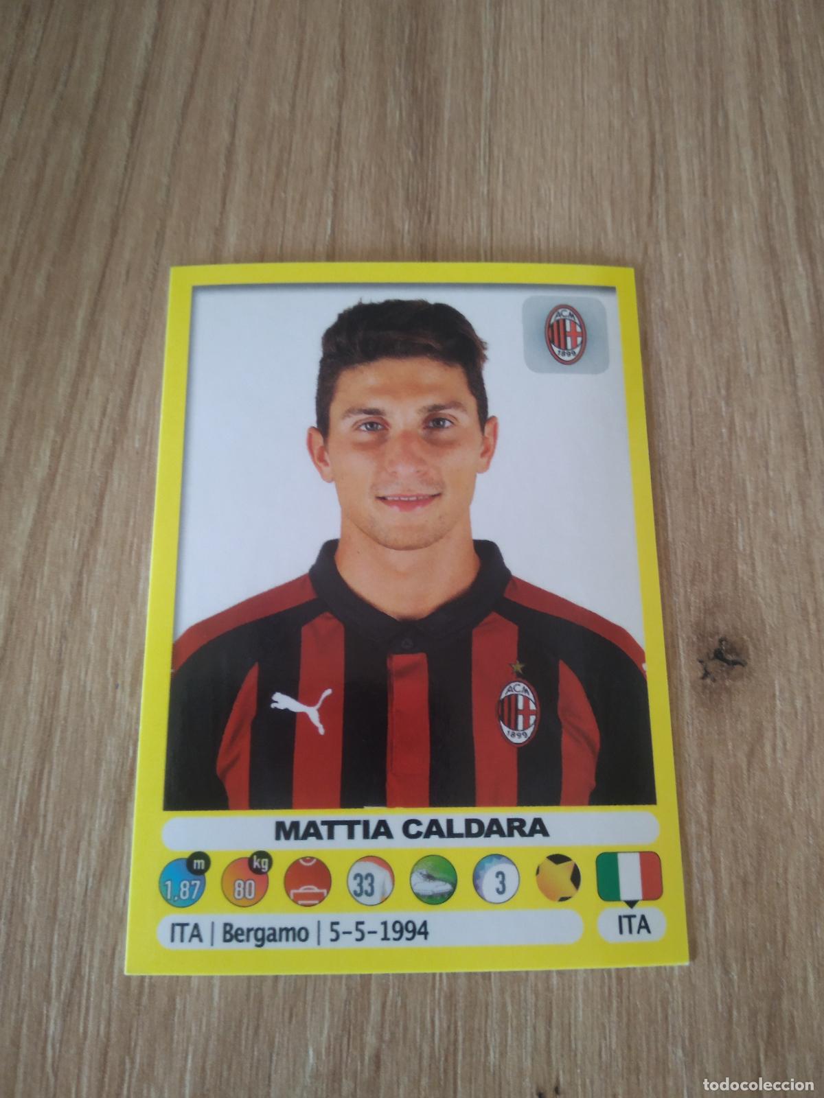 Cromos de f&uacute;tbol: 316 MATTIA CALDARA AC MILAN CROMO FUTBOL PANINI LIGA ITALIA 18-19 CALCIATORI 2018-2019