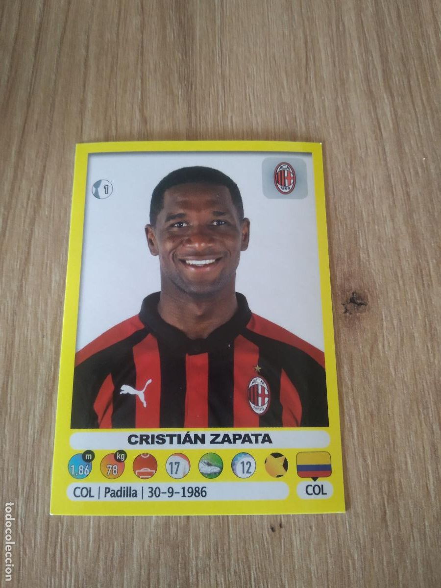 Cromos de f&uacute;tbol: 318 CRISTIAN ZAPATA AC MILAN CROMO FUTBOL PANINI LIGA ITALIA 18-19 CALCIATORI 2018-2019