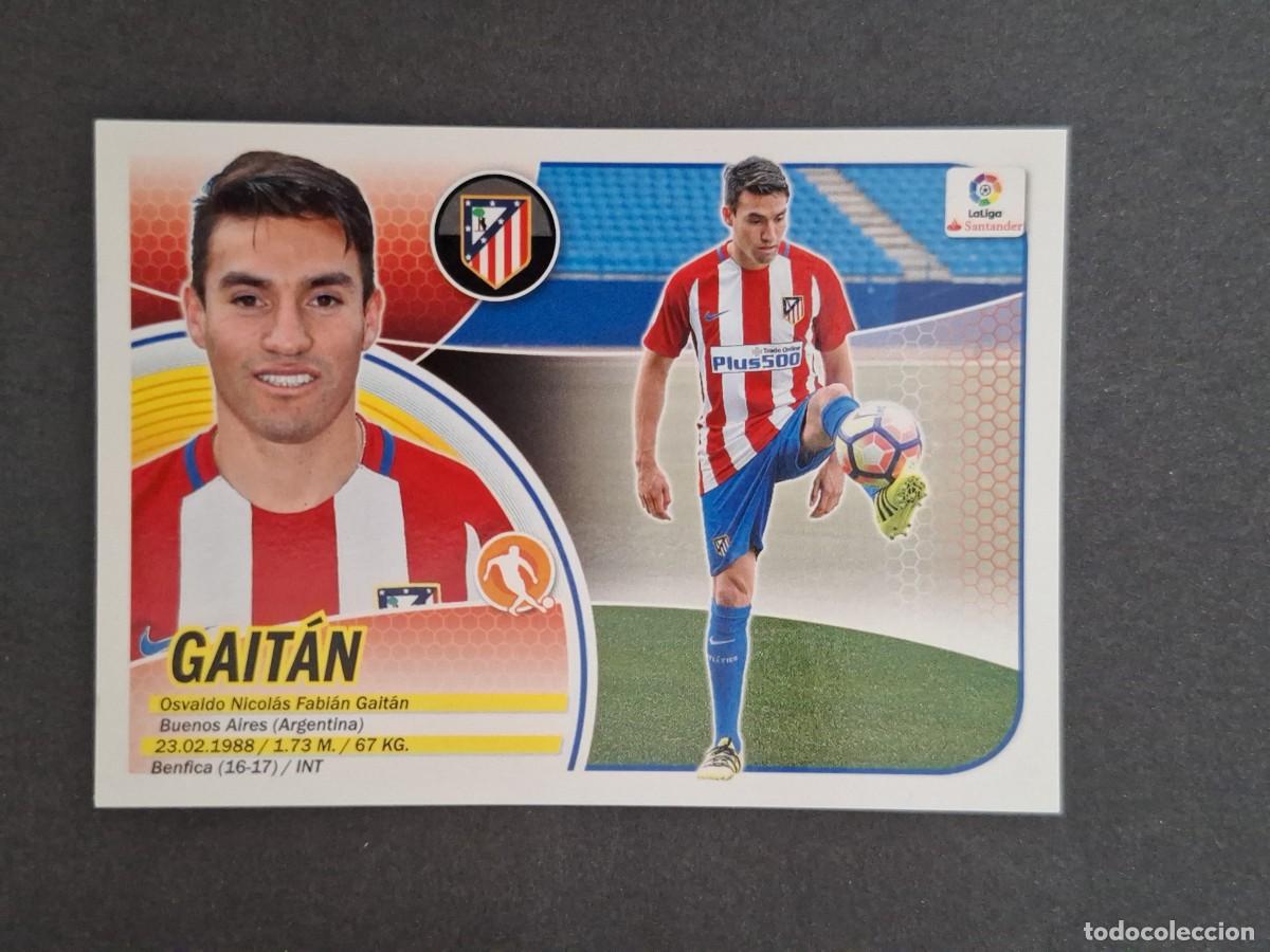 Football Stickers: L3 GAITAN ATLETICO DE MADRID FICHAJE 12 LIGA ESTE 2016 2017 16 17 NUNCA PEGADO SIN PEGAR