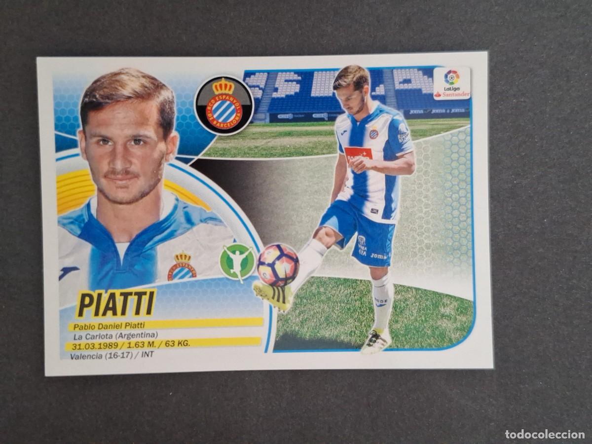Football Stickers: L3 PIATTI R. C. D. ESPA&Ntilde;OL FICHAJE 17 LIGA ESTE 2016 2017 16 17 NUNCA PEGADO SIN PEGAR