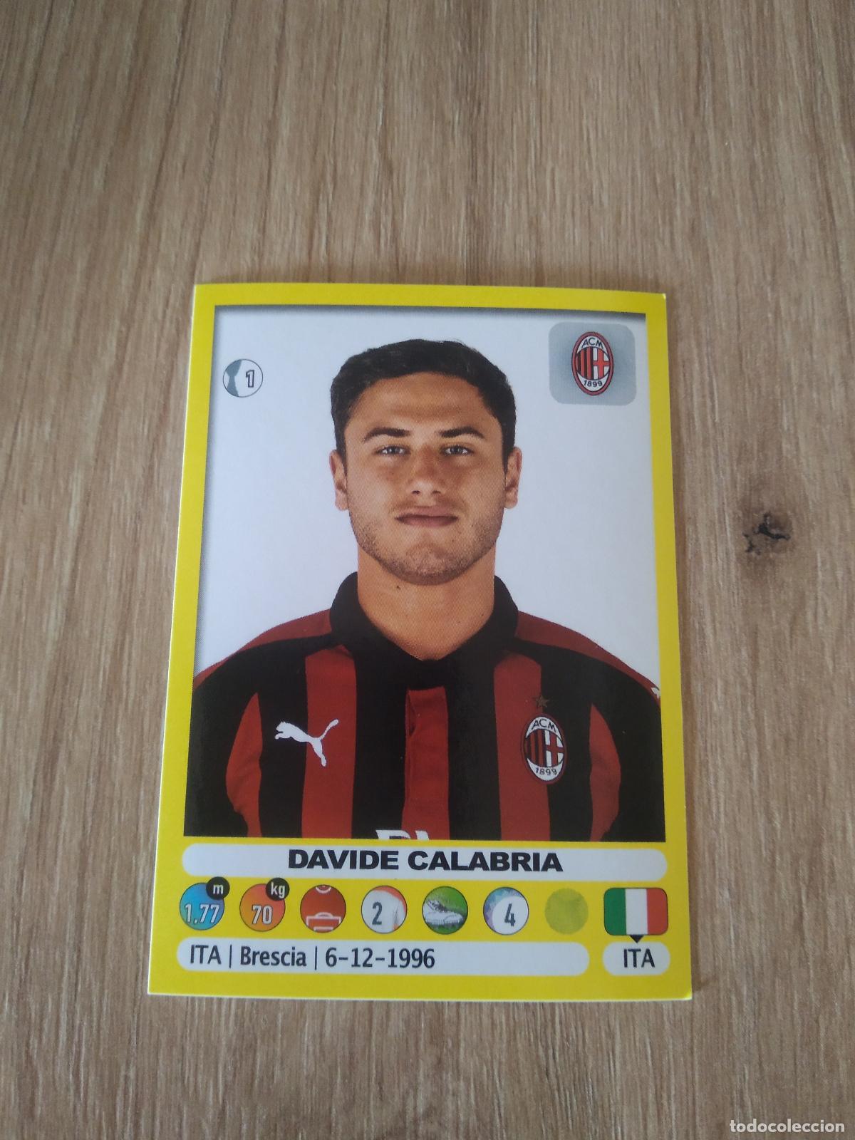 Football Stickers: 320 davide calabria AC MILAN CROMO FUTBOL PANINI LIGA ITALIA 18-19 CALCIATORI 2018-2019