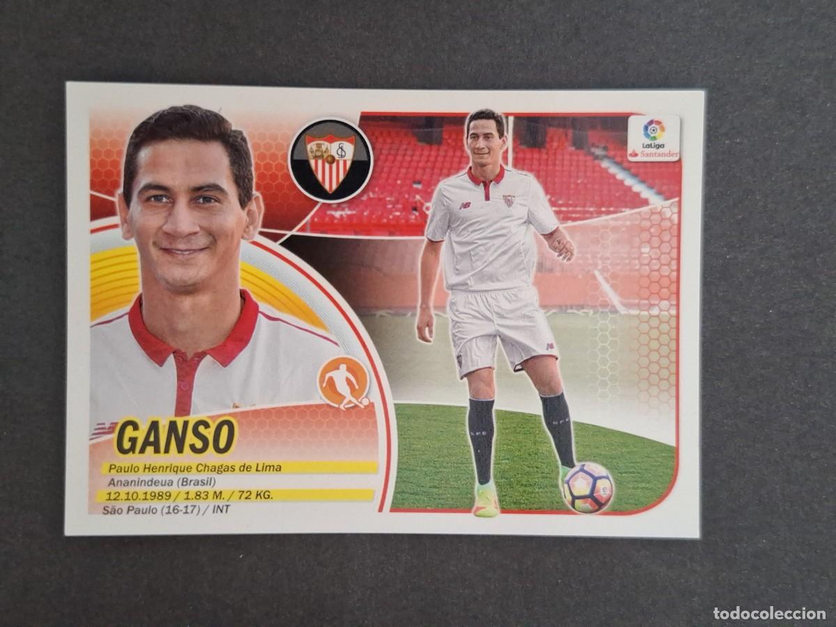Cromos de f&uacute;tbol: L3 GANSO SEVILLA F. C. FICHAJE 21 LIGA ESTE 2016 2017 16 17 NUNCA PEGADO SIN PEGAR