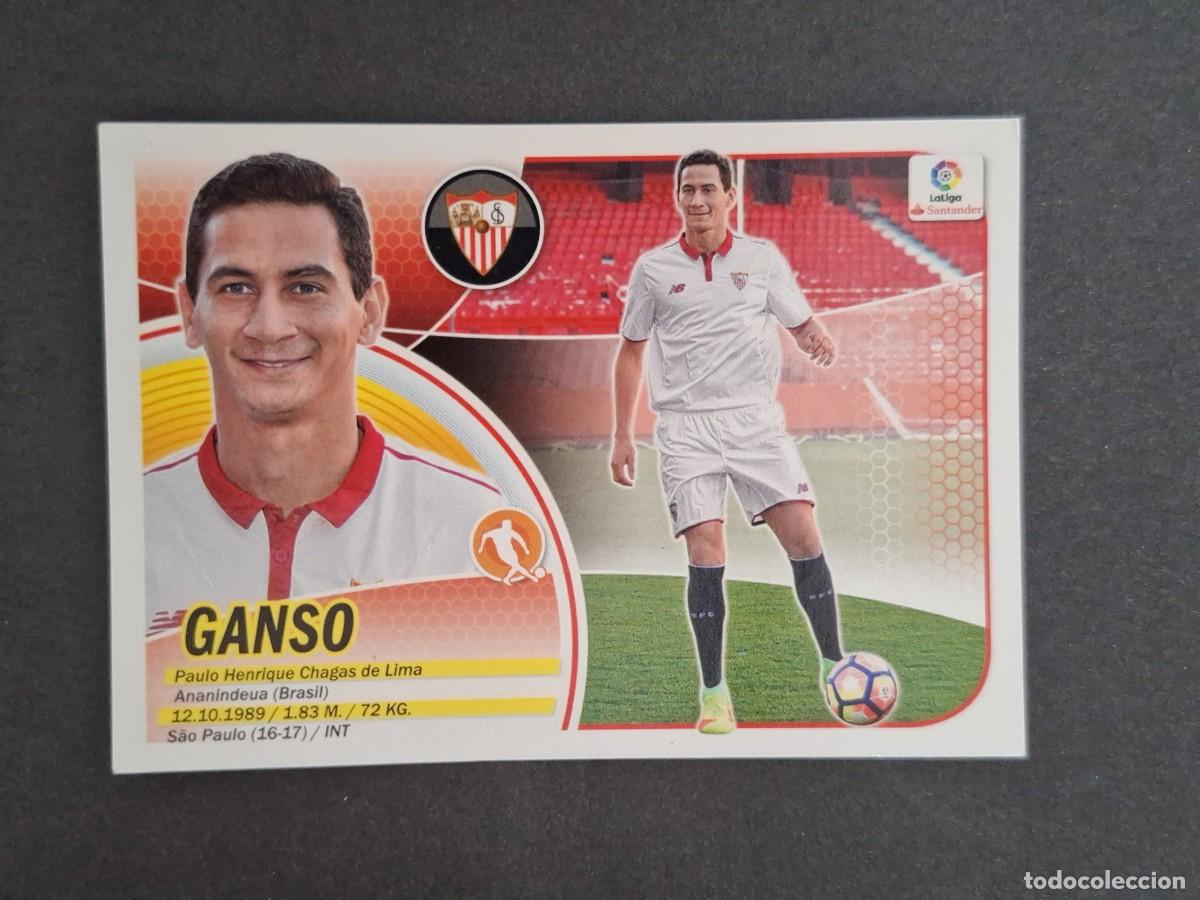 Cromos de f&uacute;tbol: L3 GANSO SEVILLA F. C. FICHAJE 21 LIGA ESTE 2016 2017 16 17 NUNCA PEGADO SIN PEGAR