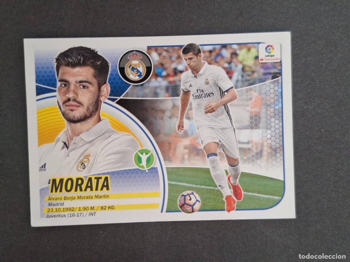 Cromos de f&uacute;tbol: L3 MORATA REAL MADRID FICHAJE 23 LIGA ESTE 2016 2017 16 17 NUNCA PEGADO SIN PEGAR