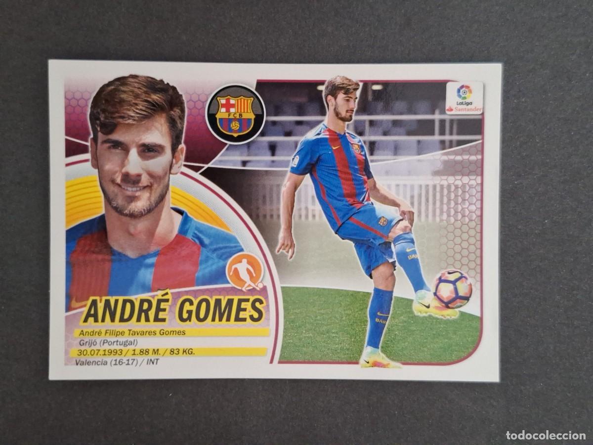 Cromos de f&uacute;tbol: L3 ANDRE GOMES F. C. BARCELONA FICHAJE 24 LIGA ESTE 2016 2017 16 17 NUNCA PEGADO SIN PEGAR