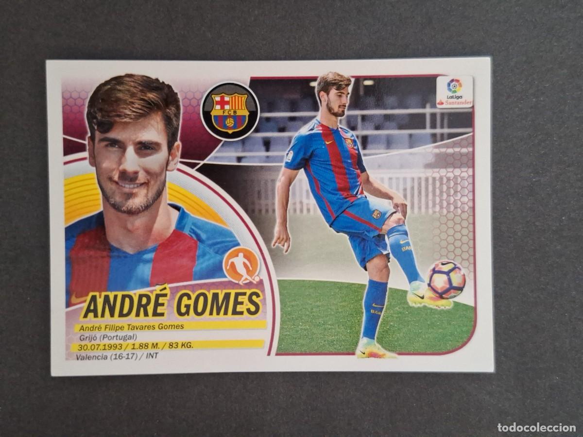 Cromos de f&uacute;tbol: L3 ANDRE GOMES F. C. BARCELONA FICHAJE 24 LIGA ESTE 2016 2017 16 17 NUNCA PEGADO SIN PEGAR
