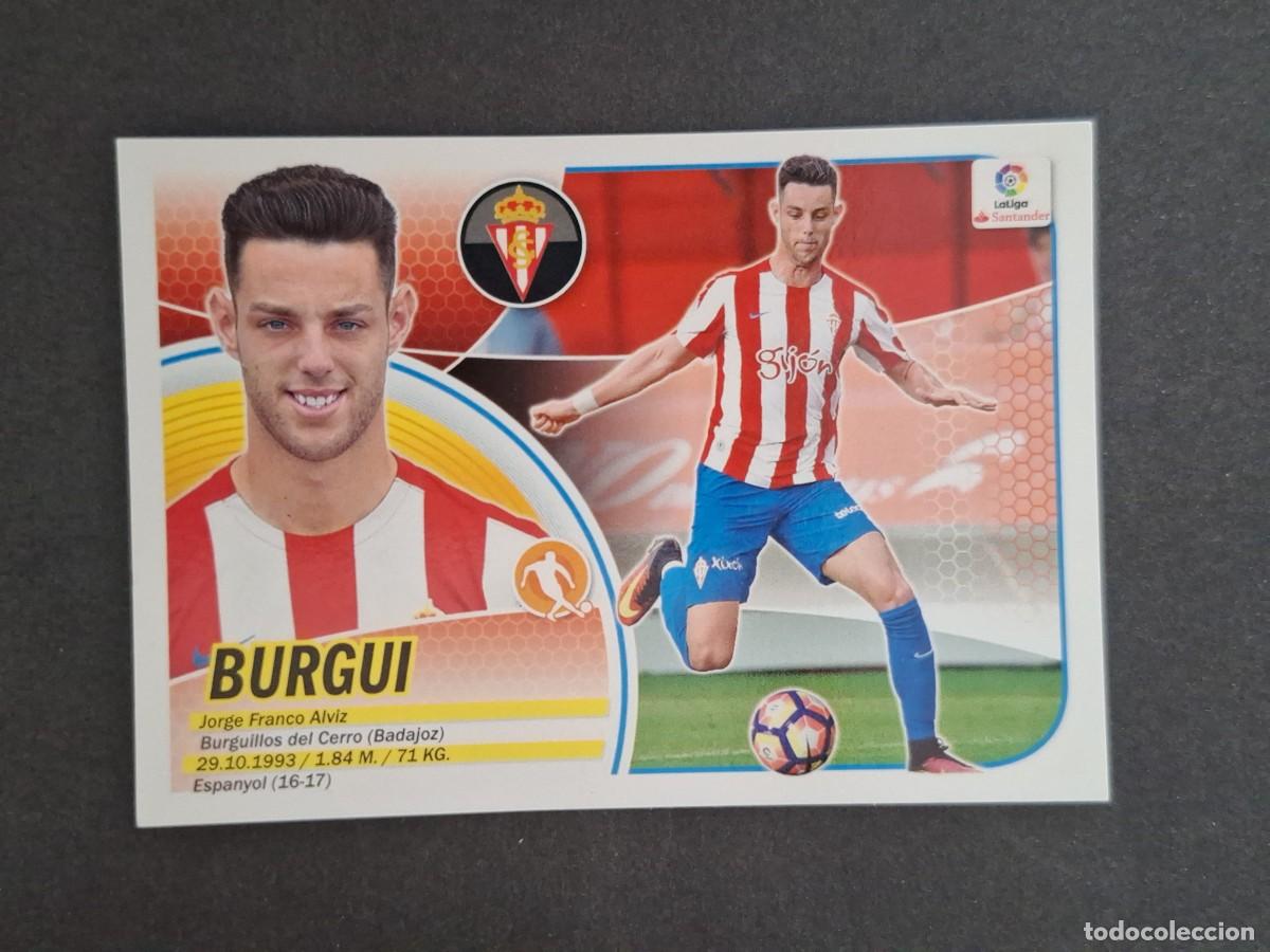Cromos de f&uacute;tbol: L3 BURGUI SPORTING DE GIJON FICHAJE 27 LIGA ESTE 2016 2017 16 17 NUNCA PEGADO SIN PEGAR
