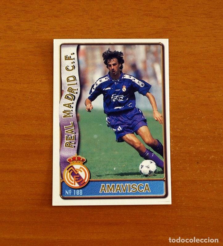 Fu&szlig;ball-Sticker: Real Madrid -N&ordm; 108 Amavisca -Mundicromo Las Fichas de la Liga de F&uacute;tbol 1996-1997-96-97