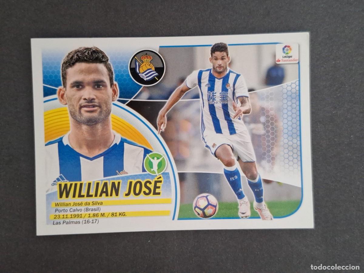 Fu&szlig;ball-Sticker: L3 WILLIAN JOSE REAL SOCIEDAD FICHAJE 32 LIGA ESTE 2016 2017 16 17 NUNCA PEGADO SIN PEGAR