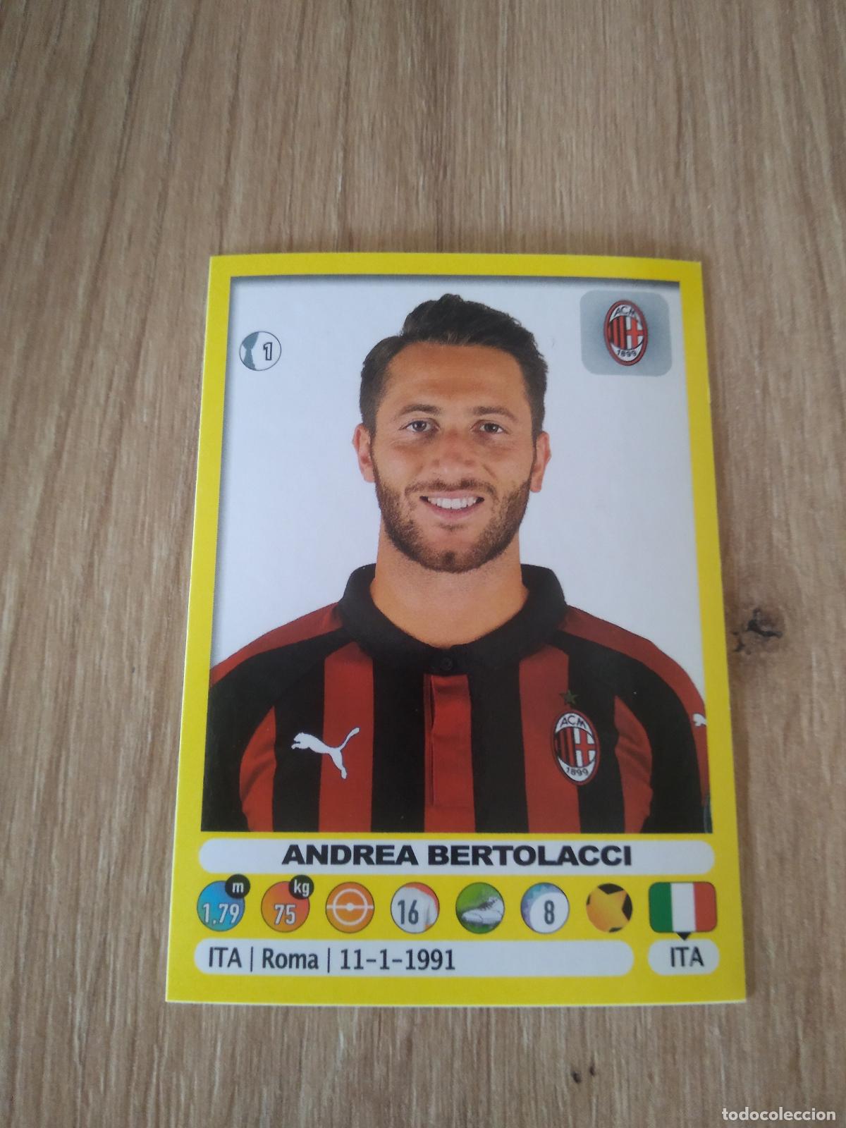 Fu&szlig;ball-Sticker: 326 ANDREA BERTOLACCI AC MILAN CROMO FUTBOL PANINI LIGA ITALIA 18-19 CALCIATORI 2018-2019