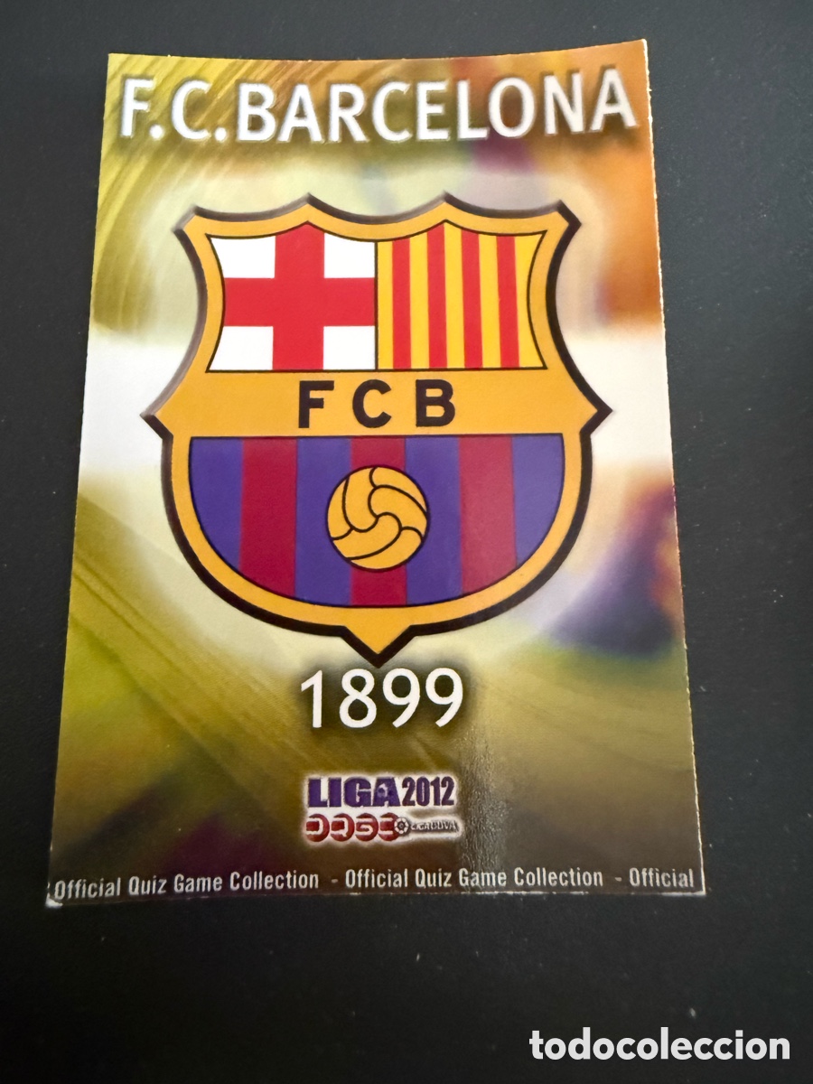 Cromos de f&uacute;tbol: Mundicromo 2012. 001. Escudo Mate FC BARCELONA